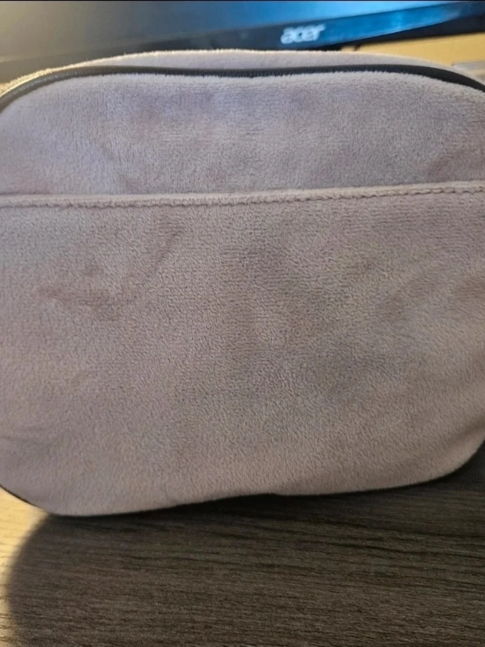 Juicy Couture Light Pink Cosmetic Case with Gold Key Charm